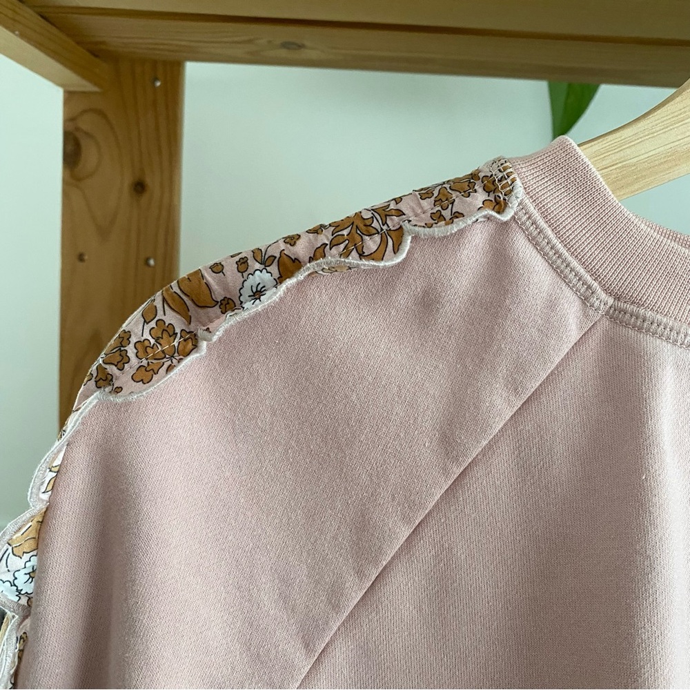 Boden Light Pink Scallop Detail Sweatshirt 2 - Picture 10 of 16